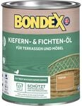 Bondex Kiefern- und Fichten &Ouml;l 0,75 L f&uuml;r 17 m&sup2; | Extrem wasserabweisend 