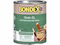 Bondex Teak Öl Farblos 0,75 L für 17 m² | Extrem wasserabweisend | Schützt...