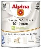 Alpina Classic Wei&szlig;lack f&uuml;r Innen Reinwei&szlig; 750ml gl&auml;nzend