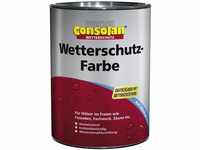 Consolan Profi Wetterschutzfarbe Holzschutz außen 0,75 Liter, Rotbraun, 750 ml...