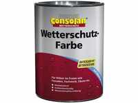Consolan Profi Wetterschutzfarbe Holzschutz außen 2,5 Liter, Weiss, 2.5 l (1er...