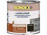 Bondex Lacklasur Schwarz 0,375 L für 3,75m² | 2in1 - veredelt und versiegelt 