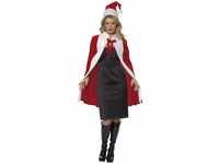 Deluxe Santa Kit, Red, with Cape & Hat