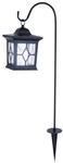 Globo Metall/Kunststoff LED IP44 Solar Laterne f&uuml;r den Au&szlig;enbereich, Schwarz