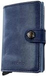 Secrid Visitenkartenetui aus Leder und Aluminium, Blau
