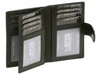 Kreditkartenmappe mit RFID Schutz LEAS in Echt-Leder, schwarz - LEAS...