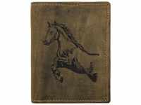 Greenburry Vintage Geldbörse braun, 1701-Horse-25