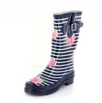 Beck Damen Stripes Gummistiefel, Blau, 39 EU