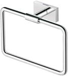 Duravit Handtuchring Karree, Handtuchhalter Wandmontage, Chrom, 20 cm x 6 cm