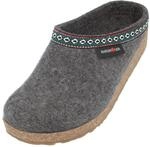 HAFLINGER Grizzly Franzl Filzpantoffel Hausschuh Filzclog Anthrazit, Gr. 41