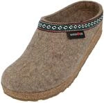 HAFLINGER Grizzly Franzl Filzpantoffel Hausschuh Filzclog Torf, Gr. 38
