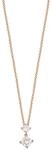 Esprit Jewels Damen-Halskette 925 Sterling Silber svelte Sparkle Rose app.40+3cm