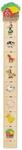 Bieco Messlatte Bauernhof | Skala 0,65-1,5m | Messlatte Holz Kinder | Wand Holz