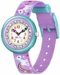 Flik Flak M&auml;dchenuhr Datum Quarz mit Stoffarmband &ndash; FBNP033