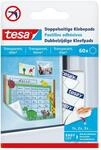 tesa Doppelseitige Klebepads f&uuml;r transparente Oberfl&auml;chen und Glas, 60 St&uuml;ck,
