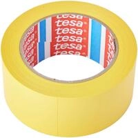 tesa 60760 Markierungsband - 33 m x 50 mm - Gelb | Bodenmarkierungsband aus...