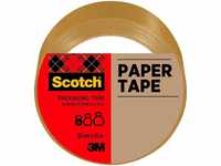 Scotch Verpackungsklebeband aus Papier, Braun, 50 mm x 50 m, 1 Rolle/Packung