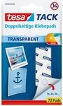 tesa doppelseitige Klebepads TACK / Transparente Klebestreifen zum Aufh&auml;ngen an