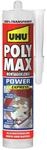 UHU POLY MAX POWER Montagekleber transparent, Kartusche 300g