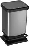 Rotho Paso M&uuml;lleimer 20l mit Pedal und Deckel, Kunststoff (PP) BPA-frei,