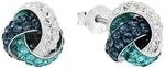 Amor Ohrstecker 925 Sterling Silber Damen Ohrschmuck, mit Schmuckstein, 1 cm, Kommt