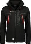 Geographical Norway Techno Softshelljacke Herren Kapuze abnehmbar, BLACK, S