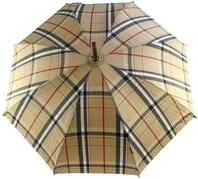 Knirps Regenschirm Chestnut Long Check Beige
