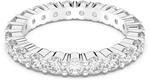 Swarovski Damen-Ring Platiniert Kristall transparent Rundschliff 49