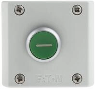 Eaton RMQ Titan M22 Drucktaster-Steuerstation Gr&uuml;n I Kunststoff, 500V / 4A Grau &Oslash;