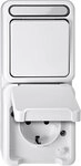 Schneider Electric Merten Schuko-Steckdose, Wechselschalter, MEG3494-8019 | Aufputz,