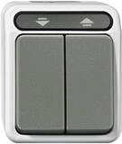 Schneider Electric Merten Rollladentaster, 1-polig, 1-fach, Aufputz, 10A, Feuchtraum,