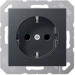 Jung Schuko Steckdose 16 A 250 V Bruchsicher Serie A anthrazit Matt, 1 St&uuml;ck,...