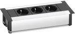 Schulte 1596 1000 0900 Einbau Steckdosenleiste EVOline Frame-Dock 3xSchukosteckdose