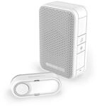 Honeywell Home DC311S Serie 3 Tragbar, Kabelloser T&uuml;rgong mit Klingeltaster (wei&szlig;)