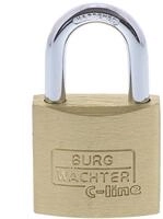 Burg W&auml;chter 3 Vorhangschl&ouml;sser + 4 Schl&uuml;ssel, Trio C-Line B&uuml;gelst&auml;rke: 5 mm