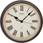 AMS 5977 Wanduhr 42 cm &ndash; ger&auml;uscharmes Funkwerk, Vintage Retro Funkwanduhr mit