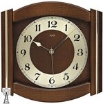 AMS F5822/1 Funk-Wanduhr, Holz, Mehrfarbig, 35 x 35 x 12 cm