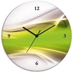 ARTLAND Wanddeko Wanduhr ohne Tickger&auml;usche Glas Quarzuhr &Oslash; 30 cm Rund Lautlos
