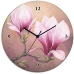 ARTLAND Wanddeko Wanduhr ohne Tickger&auml;usche Glas Quarzuhr &Oslash; 30 cm Rund Lautlos