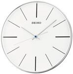 Seiko Wanduhr Silber Kunststoff Schleichende Sekunde QXA634A