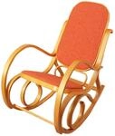Mendler Schaukelstuhl M41, Schwingsessel Fernsehsessel, Massiv-Holz - Eiche-Optik,
