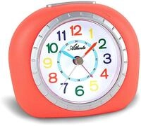 Kinderwecker M&auml;dchen ohne Ticken Rot Orange Analog - 1966-1