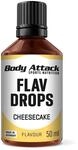 Body Attack Flav Drops&reg;, 50 ml, Cheesecake, Aromatropfen f&uuml;r Lebensmittel,
