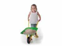 Rolly Toys Kinderschubkarre (Farbe gelb/grün, Gartenschubkarre, Metallschubkarre,