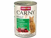 animonda Carny Adult Katzenfutter, Nassfutter für ausgewachsene Katzen, Rind, Pute +