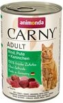 Carny Katzen Nassfutter Rind + Pute + Kaninchen (6 x 400g), Katzen Nassfutter von Carny Katzen Nassfutter Rind + Pute + Kaninchen (6 x 400g), Katzen Nassfutter von