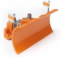 bruder 02582 - LKW Stra&szlig;enr&auml;umschild, inkl. Adapter f&uuml;r Traktoren und LKWs - 1:16