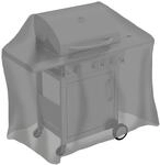 tepro Abdeckhaube Universal f&uuml;r Gasgrill mittel, anthrazit (65 x 130 x 100 cm)