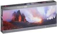 Heye 29770 3 Peaks, 1000 Teile Panoramaformat Puzzle, Silver