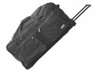 normani Reisetasche 150 Liter sehr stabil mit 3 Rädern Farbe Schwarz